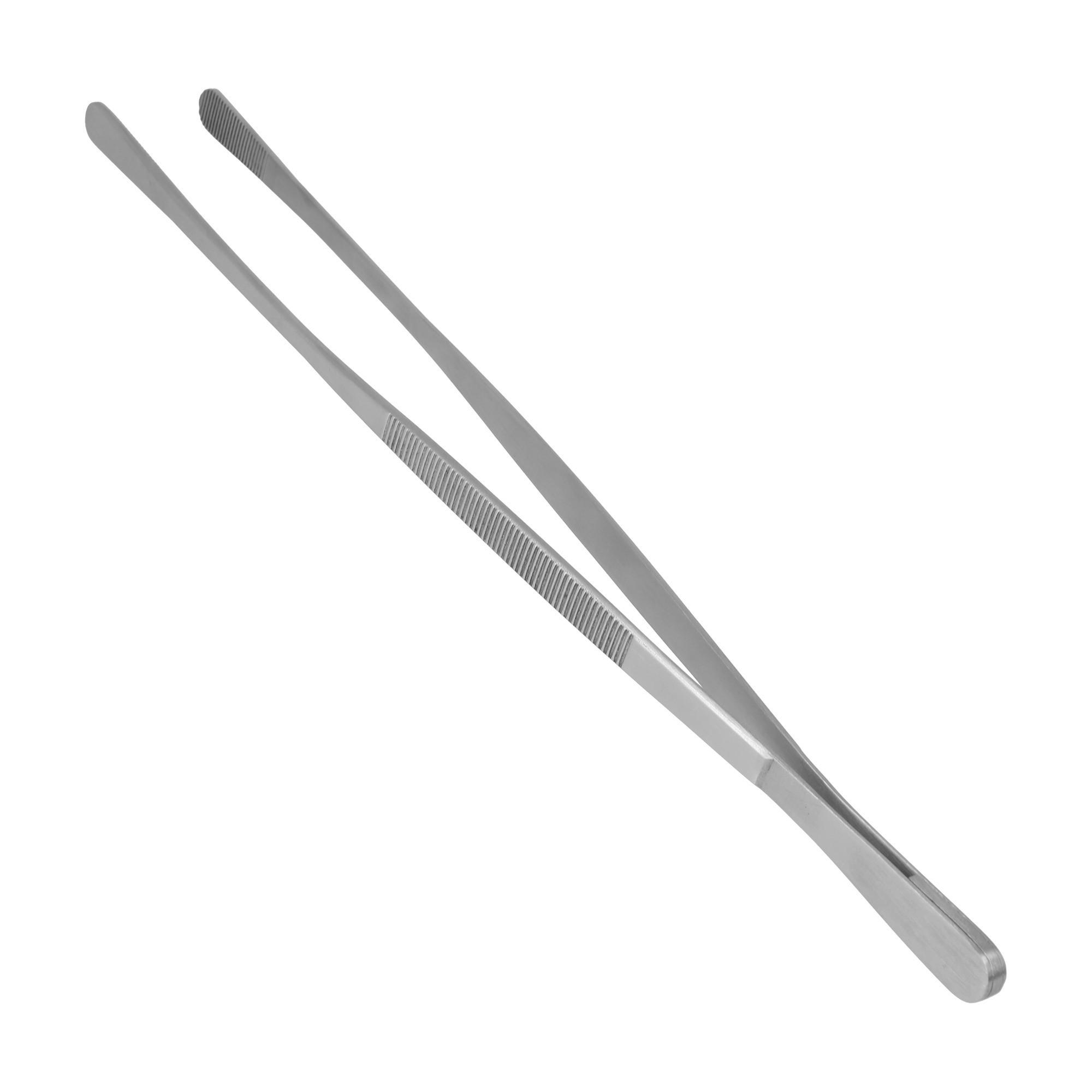 Küchenpinzette Marcia Chrom L: ca. 31 cm - Edelstahlfarben, Basics, Metall (31,00cm) - Metaltex