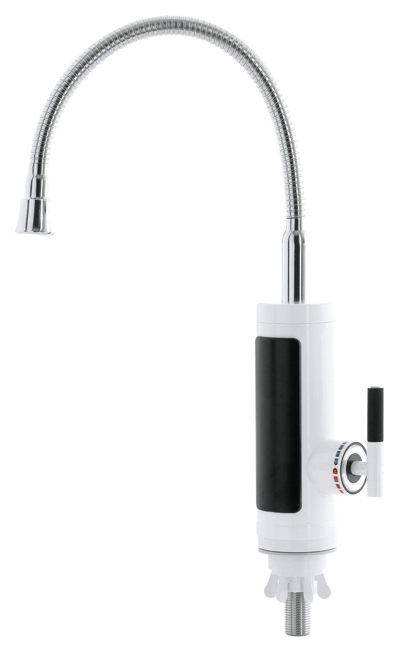 KÜCHENARMATUR 3600W, Warm- und Kaltwasser - Chromfarben/Weiß, Basics, Kunststoff (36,5/15/6,5cm) - EASYMAXX