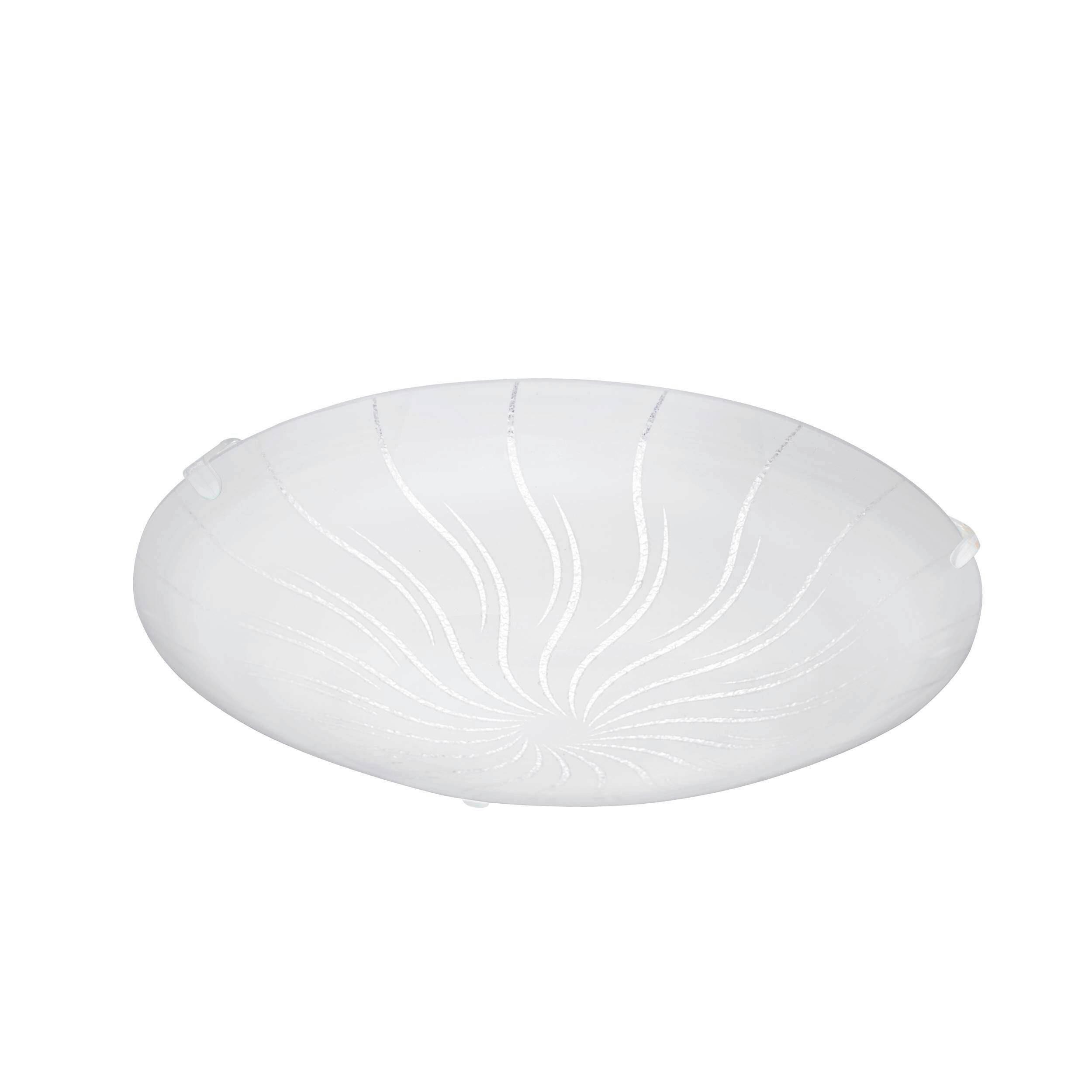 Deckenleuchte 96089_margitta 1 - Weiß, KONVENTIONELL, Glas (25/7cm) - Eglo