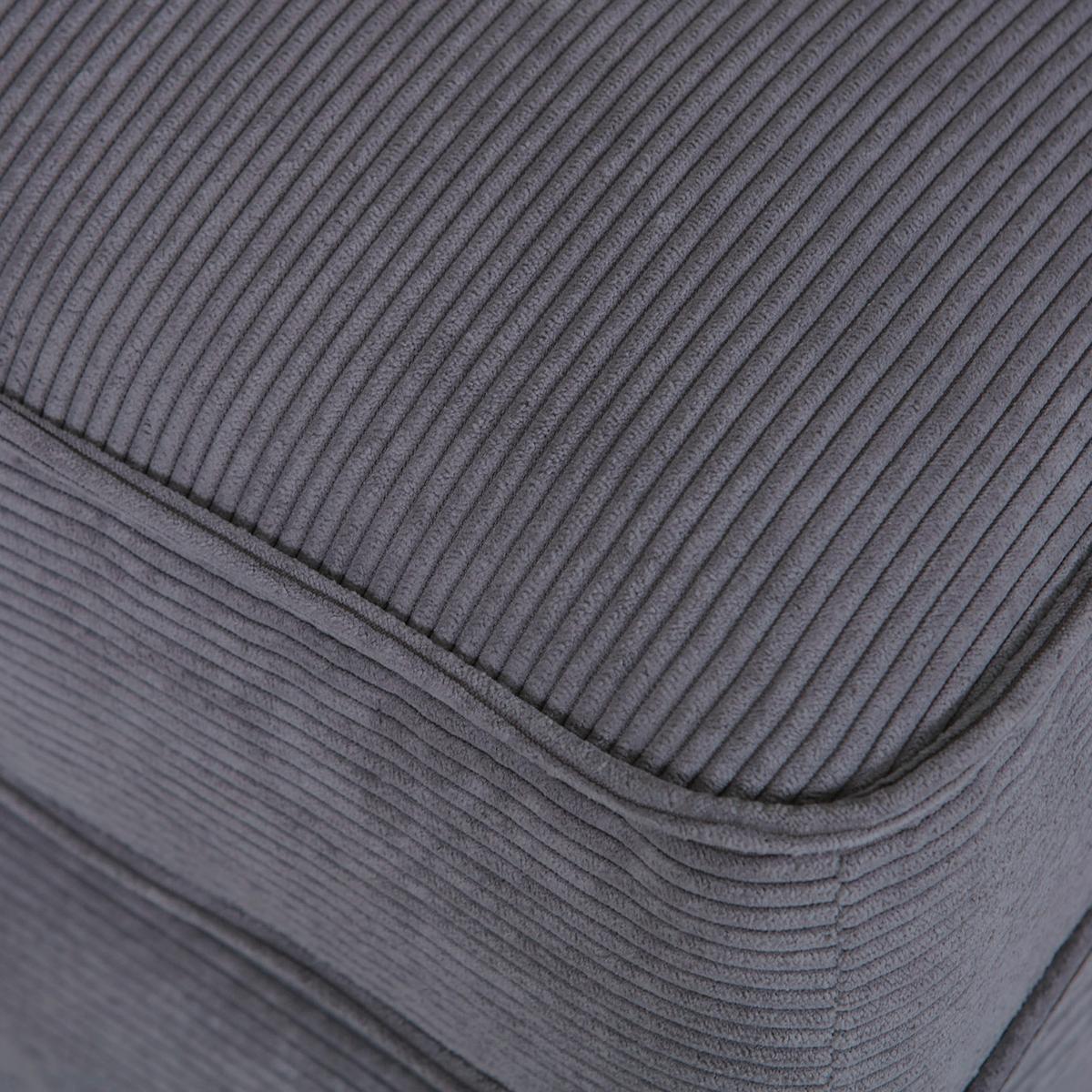 Hocker Rimini, Dunkelgrau B: 93 cm - Dunkelgrau/Buchefarben, Design, Textil (93/47/65cm) - MID.YOU