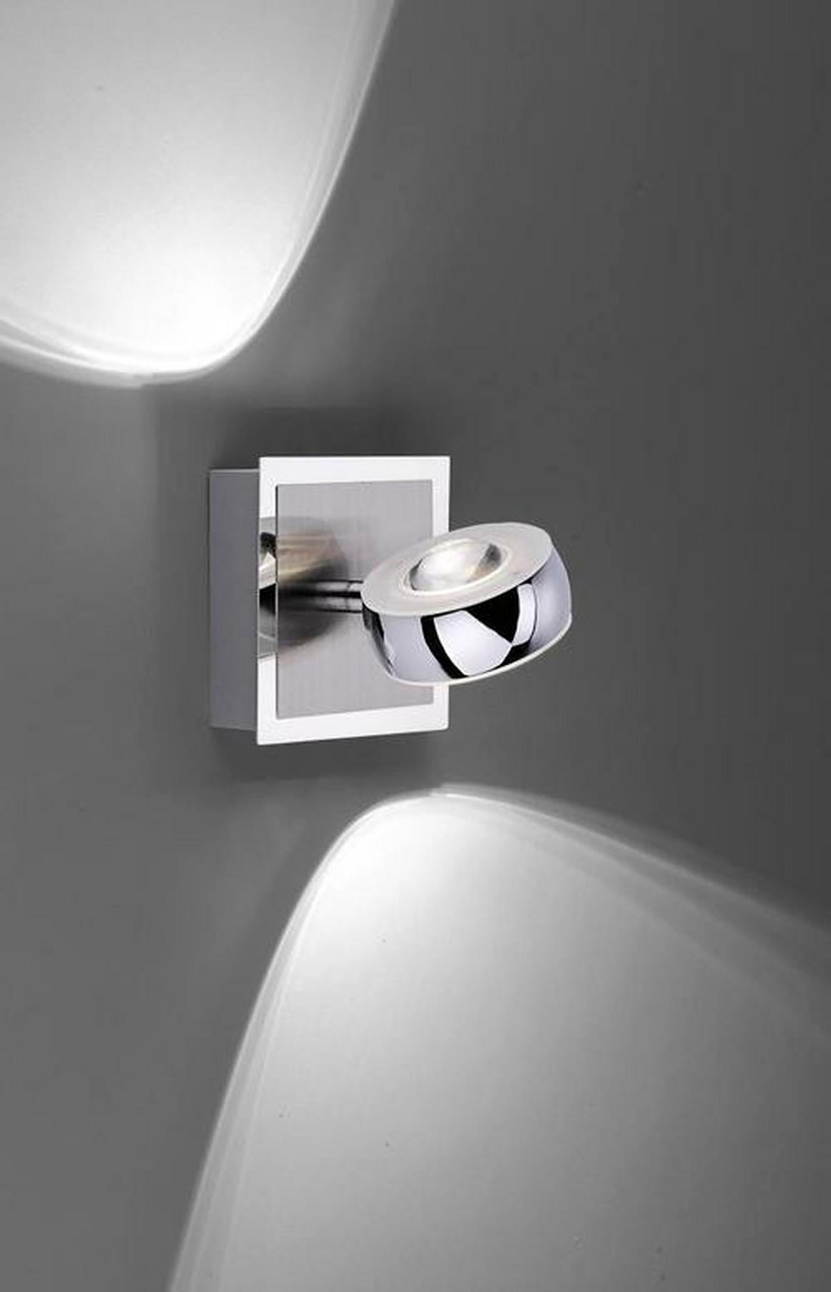 Led-wandleuchte 12471-55 Lolasmart-Opti - Silberfarben, Design, Kunststoff/Metall (12/12/14cm)