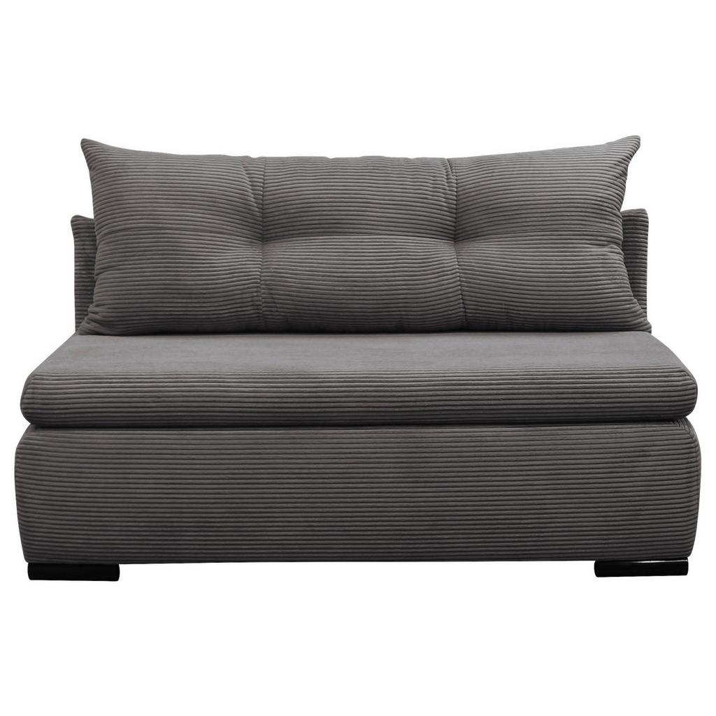 2-Sitzer-Sofa Yellow mit Schlaffunktion Grau Cord