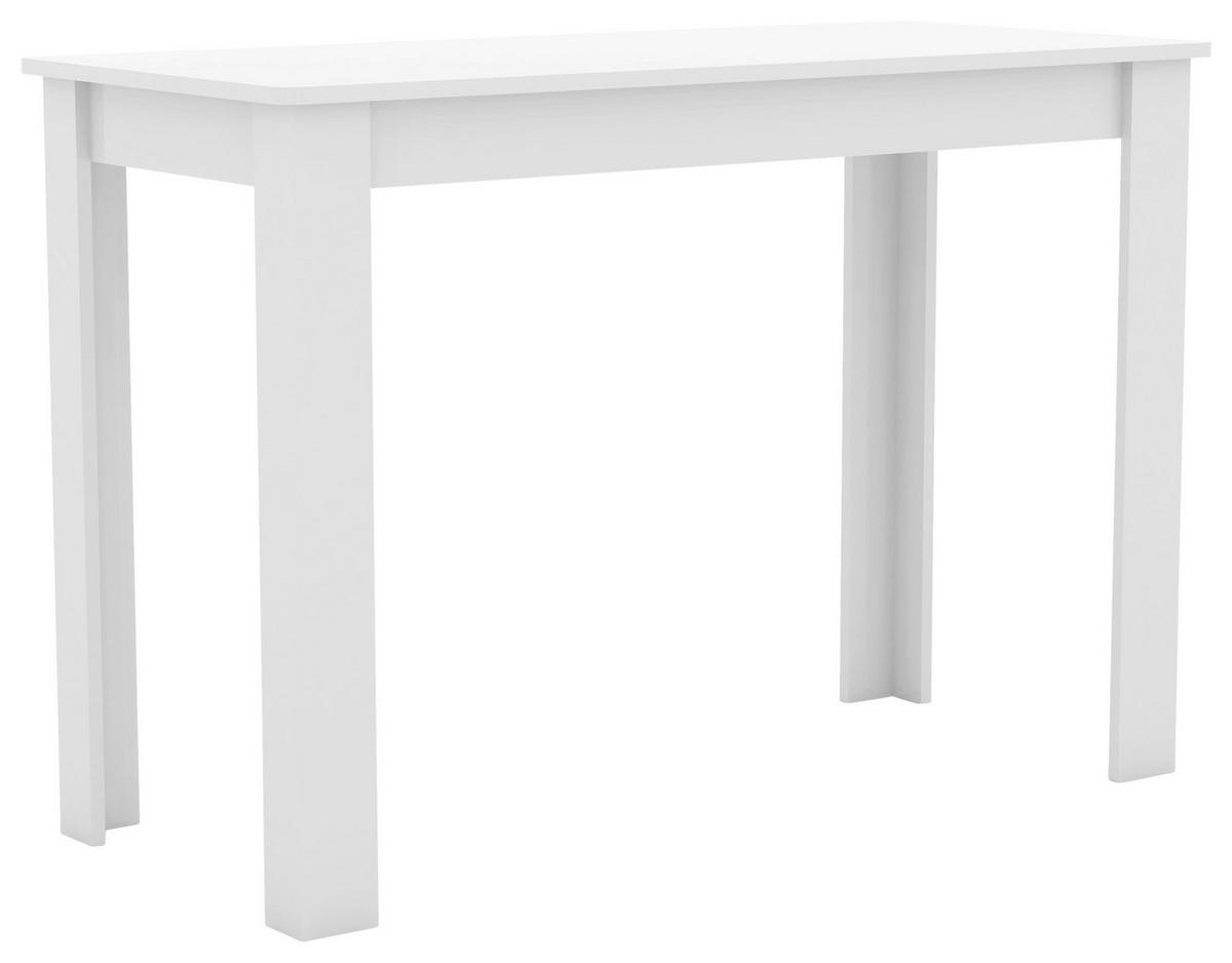 Esstisch Esal 110x50cm Weiß - Weiß, MODERN, Holzwerkstoff (110/50/76cm) - MID.YOU