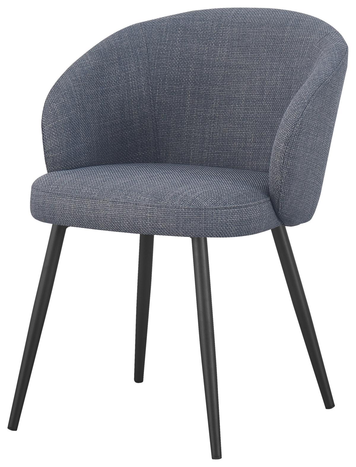 STOLIČKA NALA - čierna/sivá, Lifestyle, kov/textil (57/76/60cm) - Mömax