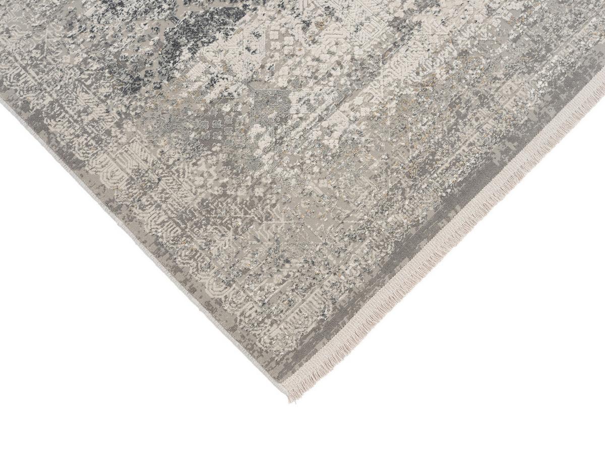Webteppich Grau/Dunkelgrau Naturfaser Apollo 160x230 cm - Dunkelgrau/Hellgrau, Design, Textil (160/230cm) - Musterring