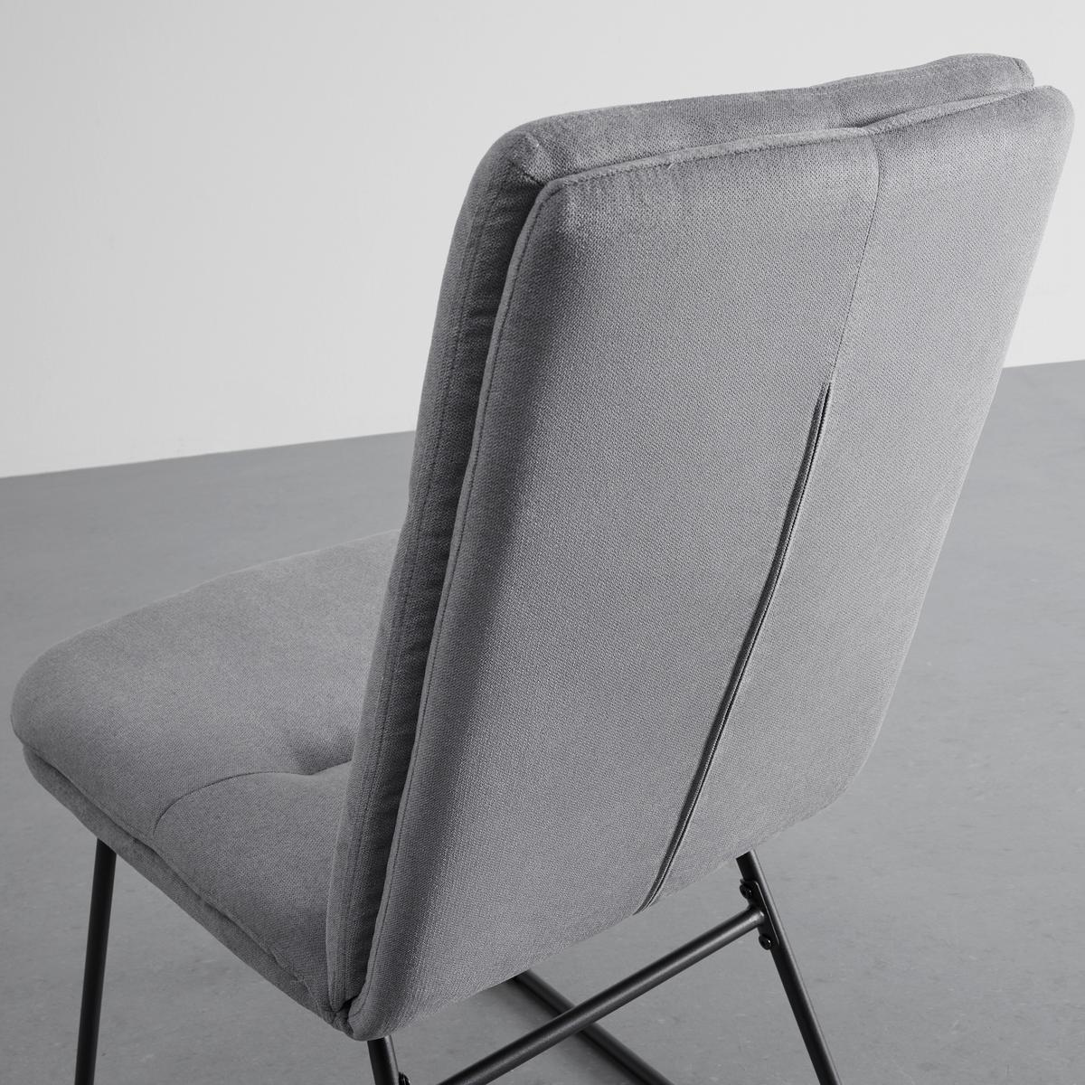 Sada židlí LEO šedá - šedá/černá, Moderní, kov/textil (49/99/68cm) - Bessagi Home