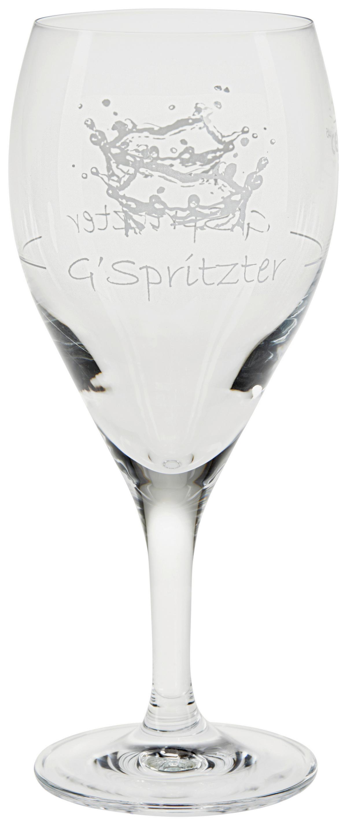Spritzerglas G'spritzter, Ca. 250 Ml - Klar, Design, Glas (8,1/19cm) - Luca Bessoni