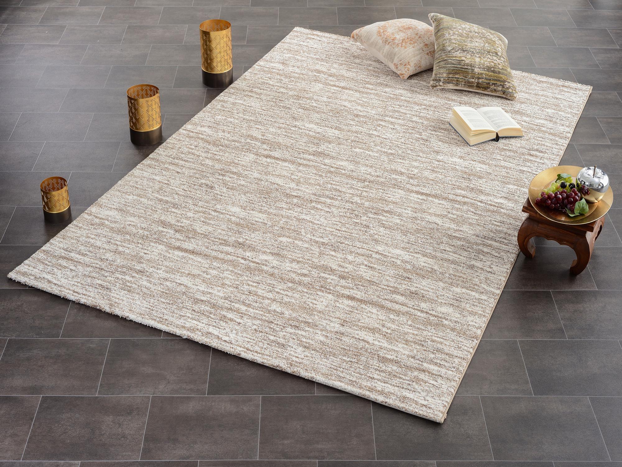 Flachwebteppich Braun Sofi Lori 200x290 cm - Creme/Braun, Design, Textil (200/290cm) - Novel