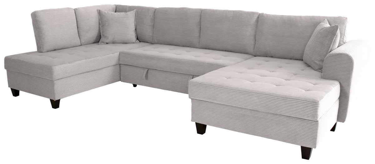 Wohnlandschaft Moritz Beigebraunu-Form:178x324x155cm - Beigebraun, Trend, Textil (178/324/155cm)