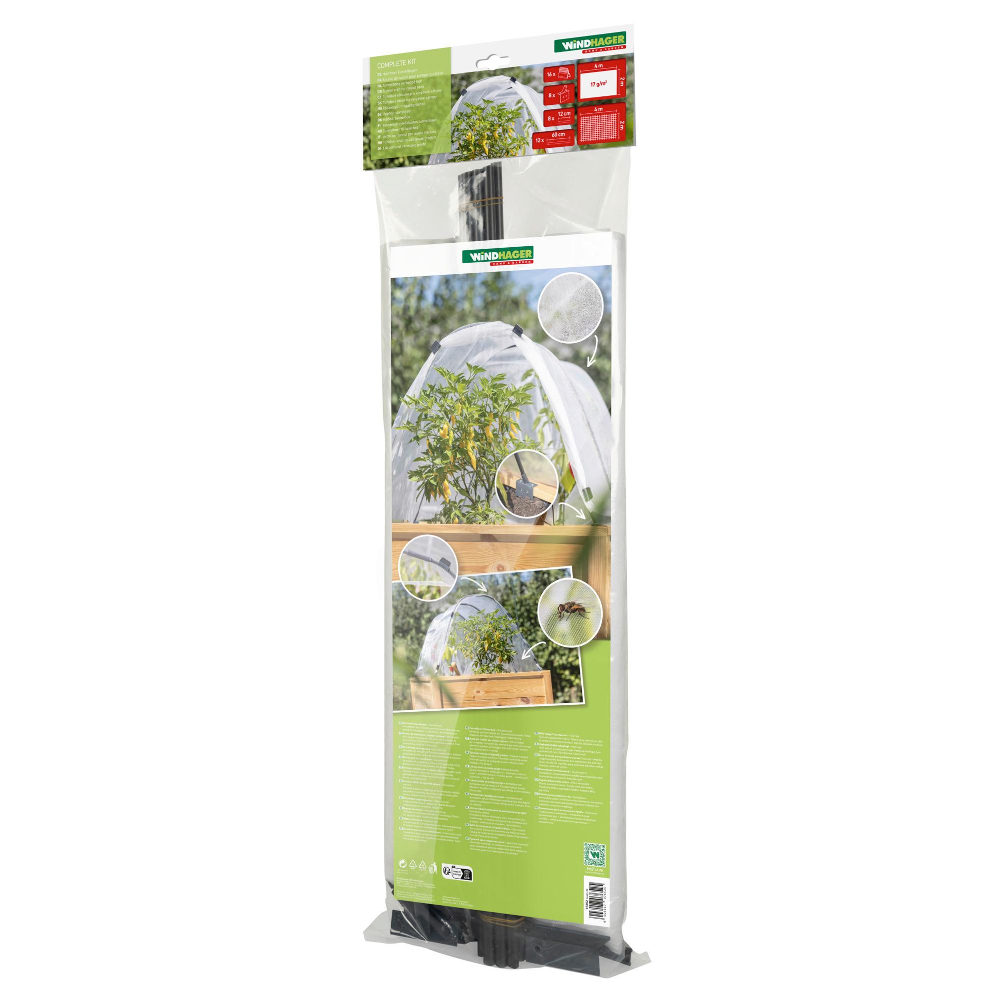 Hochbeet Tunnelbogen Weiß/transparent