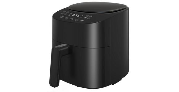 Heißluftfritteuse Emily 4,2 L Schwarz Mit Timer - Schwarz, KONVENTIONELL, Kunststoff/Metall (36/26/26,8cm) - Bono