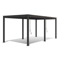 Pavillon Deluxe 600x300cm Wetterfest, Gartenpavillon - Anthrazit, Basics, Metall (600/255/300cm) - WEIDE
