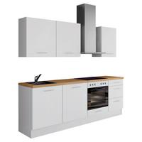 Küchenleerblock Ip3150 - Eichefarben/Weiß, Design, Holzwerkstoff (230cm) - Impuls