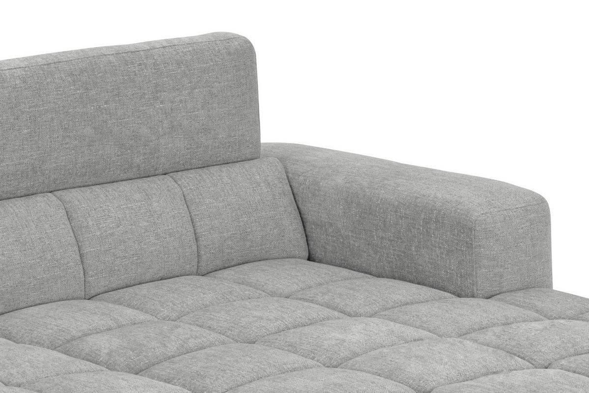 Sedací souprava MELBOURNE, pravá, šedá - šedá/černá, Moderní, kov/dřevo (285/182cm) - Based