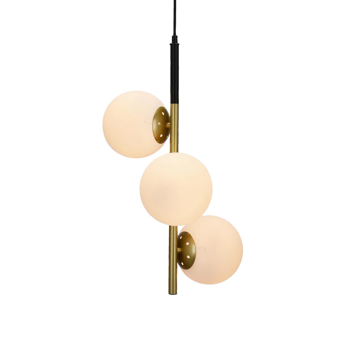 Hängeleuchte 33-01276 Duo - Goldfarben/Schwarz, Basics, Metall (32.5/32.5/115cm)