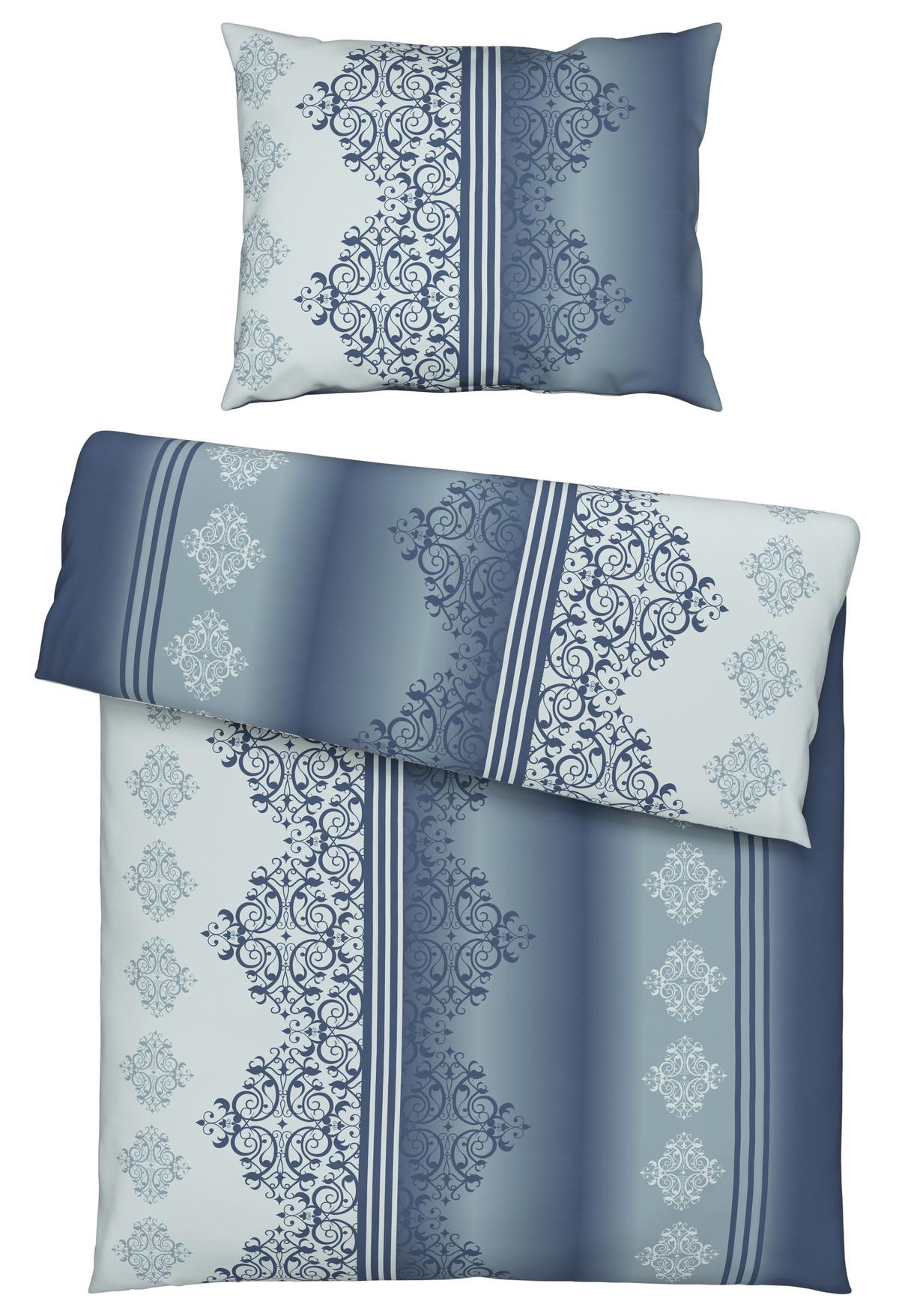 Ágyneműhuzat-garnitúra Chrisi - kék, Konventionell, textil - Ondega