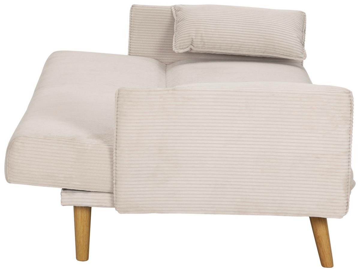 Kanapéágy Como - krémszínű, Design, textil (193/81/92cm) - Livetastic