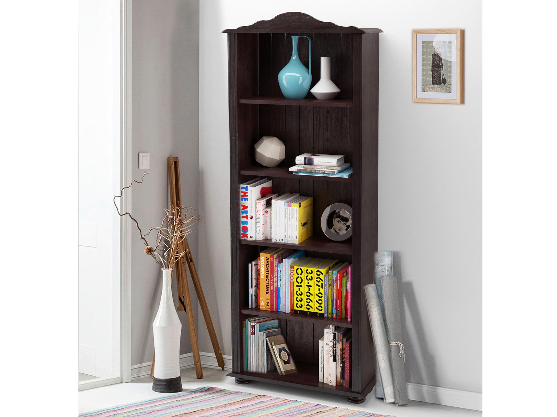REGAL Mette Braun B: 77cm - Braun, Design, Holz (77/181/31cm) - MID.YOU