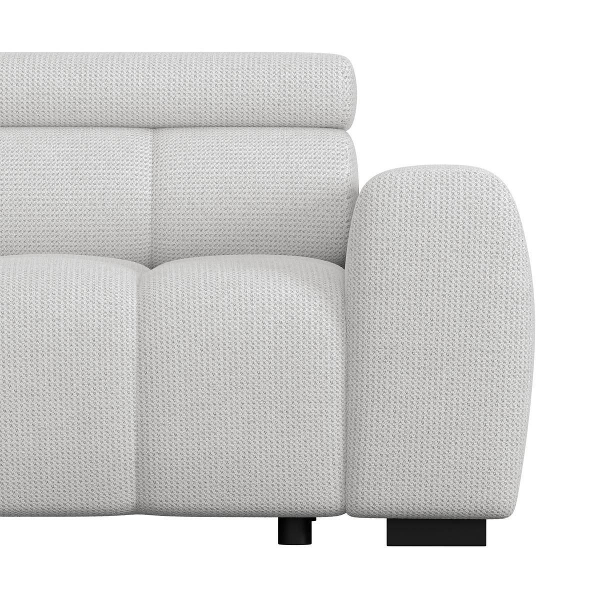 Ecksofa Fargo Elektrischer Greige 168x285 Cm - Greige/Schwarz, Trend, Textil (168/285cm)