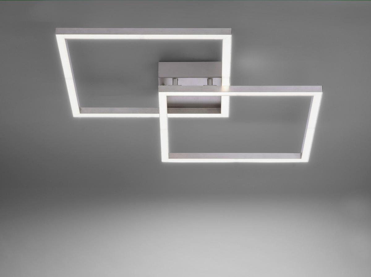 Led-deckenleuchte 16429-55 Lolasmart-Maxi - Silberfarben, Design, Kunststoff/Metall (63/63/8,5cm)