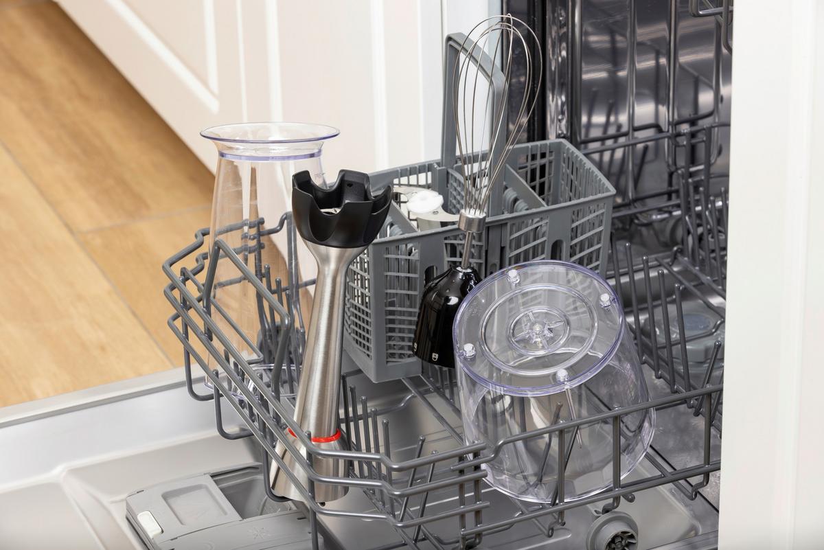 STABMIXER-SET 1500W, 0,5l Behälter - Edelstahlfarben/Schwarz, MODERN, Kunststoff/Metall (5,6/41,8/8,9cm) - Gorenje