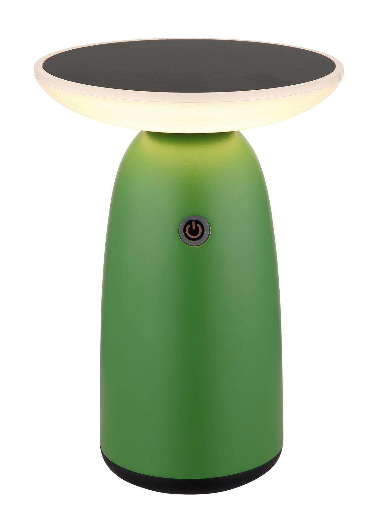 Solarleuchte Touchdimmer - Opal/Schwarz, Design, Kunststoff/Metall (16/22,5cm) - Globo