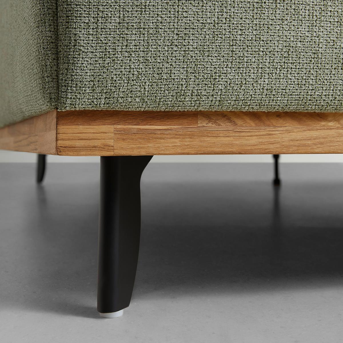 POSTEĽ EMILY - čierna/zelená, Konventionell, kompozitné drevo/textil (180/200cm) - Premium Living