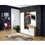 Garderobe Mia - Eichefarben/Weiß, MODERN, Glas/Holzwerkstoff (150/190/30cm) Garderobe Mia - Eichefarben/Weiß, MODERN, Glas/Holzwerkstoff (150/190/30cm)