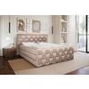 Boxspringbett Grenada Beige, Lf: 180x200 cm - Beige, MODERN, Textil (180/200cm) - Livetastic