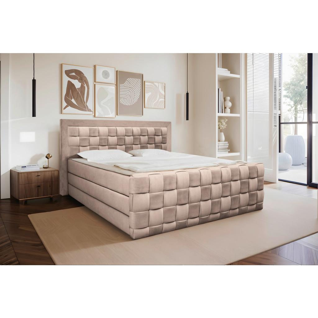 Boxspringbett mit Topper 160x200 Grenada