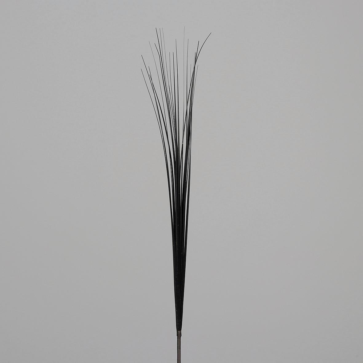 Kunstpflanze Graszweig Schwarz L: 85 cm, Aglaia - Schwarz, Basics, Kunststoff (85cm)