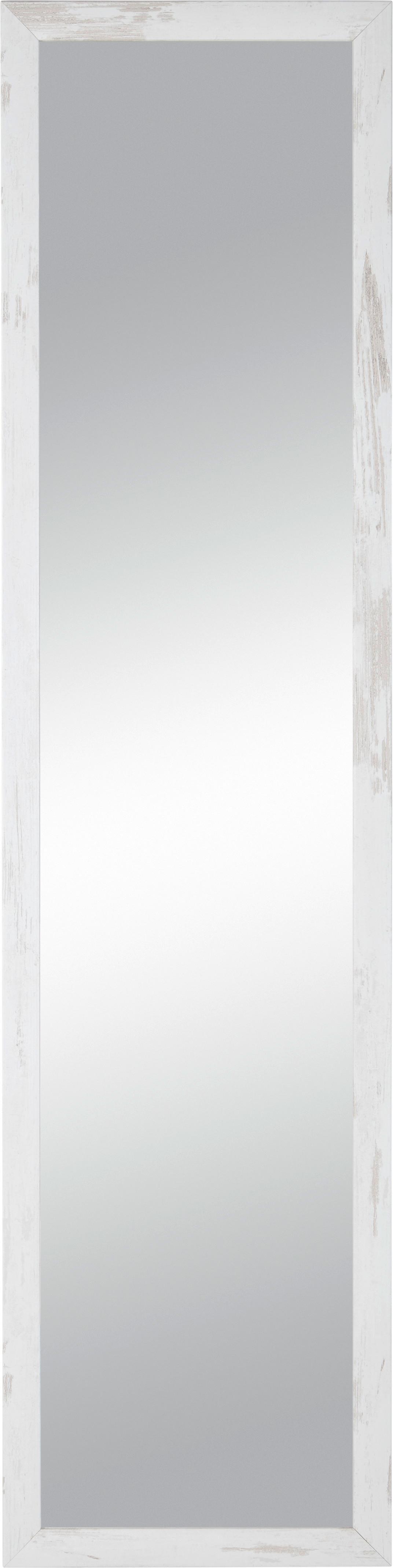 NÁSTENNÉ ZRKADLO OLD-WHITE-HEAVY - biela, kompozitné drevo/sklo (40/160/2cm) - Mömax