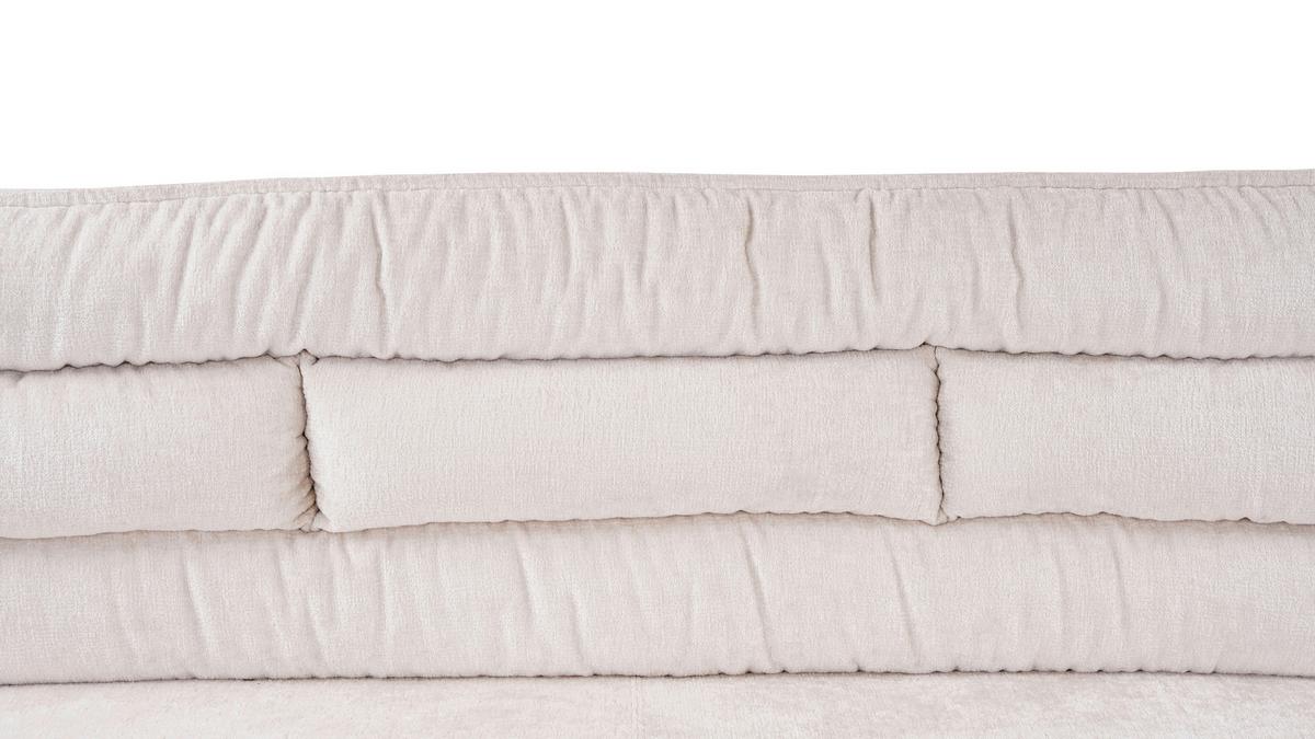 Eckbank YURi Beige, Schenkel: 176x214 cm - Beige/Schwarz, LIFESTYLE, Textil/Metall (176-214/68/88cm) - Livetastic