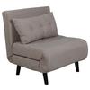 Schlafsessel Vicky - Beige/Schwarz, Design, Textil/Metall (70/88/80cm) - Livetastic