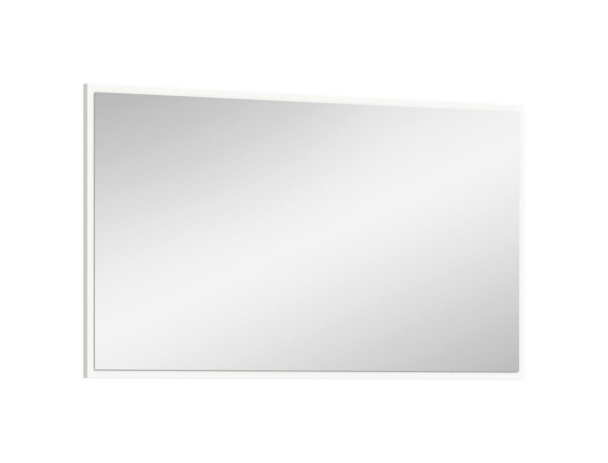 Spiegel Projekt X Weiß B: 92 cm - Weiß, Design, Holzwerkstoff (92/52/2cm) - Livetastic
