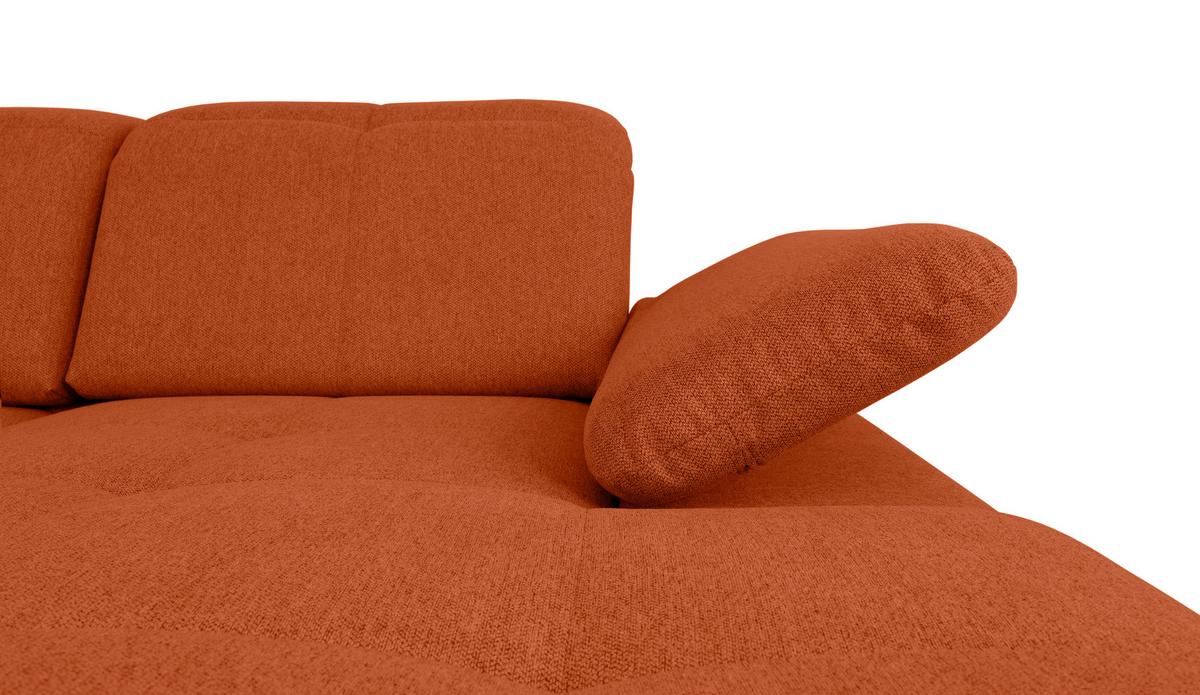 Wohnlandschaft Ramzes Terracotta U: 215x328x173 cm - Beige/Terracotta, Design, Textil (215/328/173cm) - MID.YOU