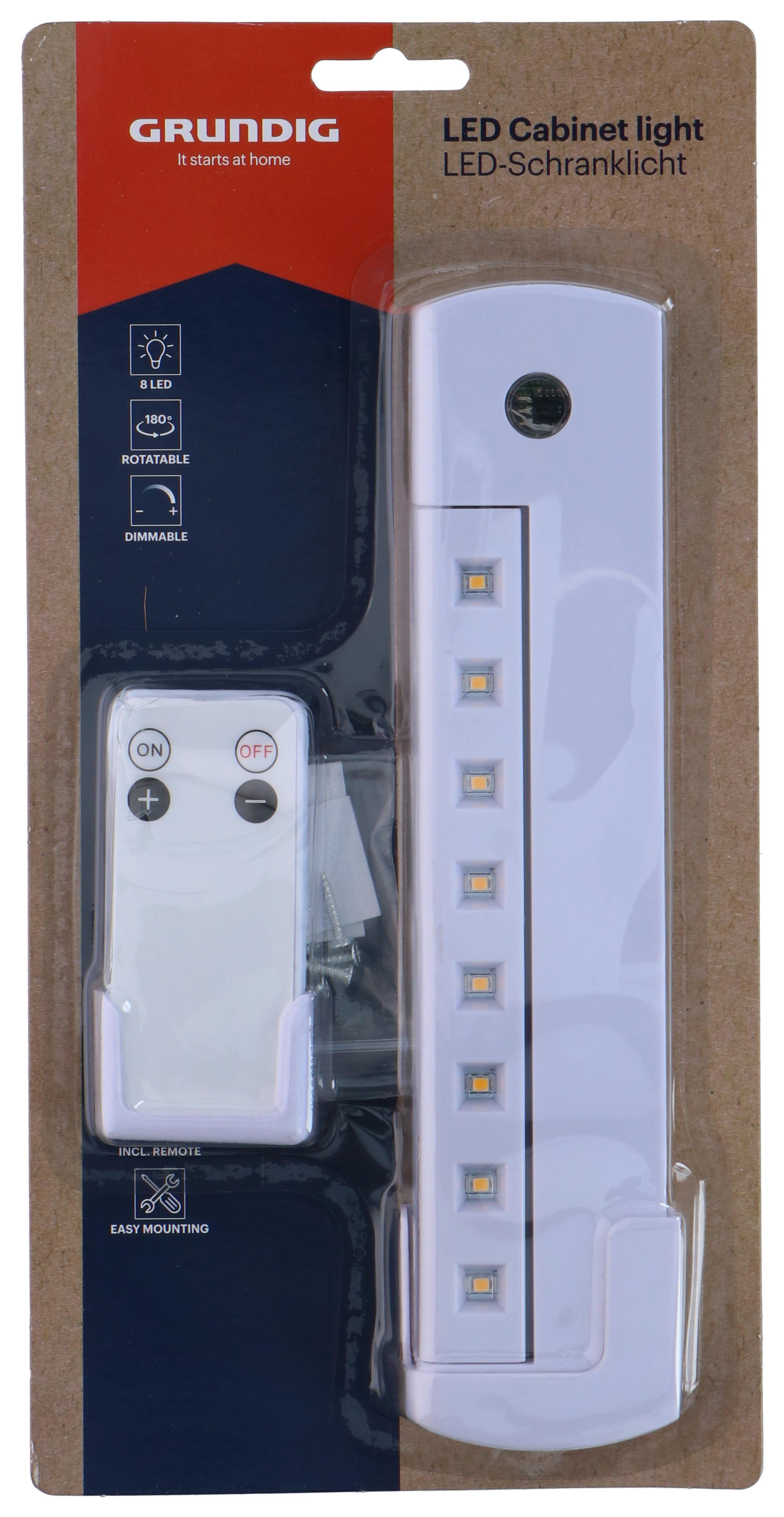 Schrankbeleuchtung Led-Schrankbeleuchtung - Weiß, Basics, Kunststoff (23/5/2cm) - Grundig