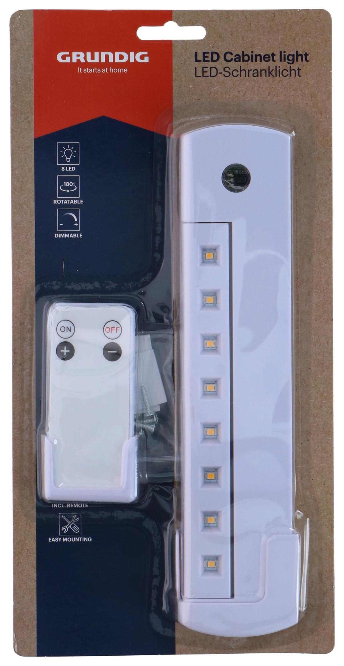 Schrankbeleuchtung Led-Schrankbeleuchtung - Weiß, Basics, Kunststoff (23/5/2cm) - Grundig