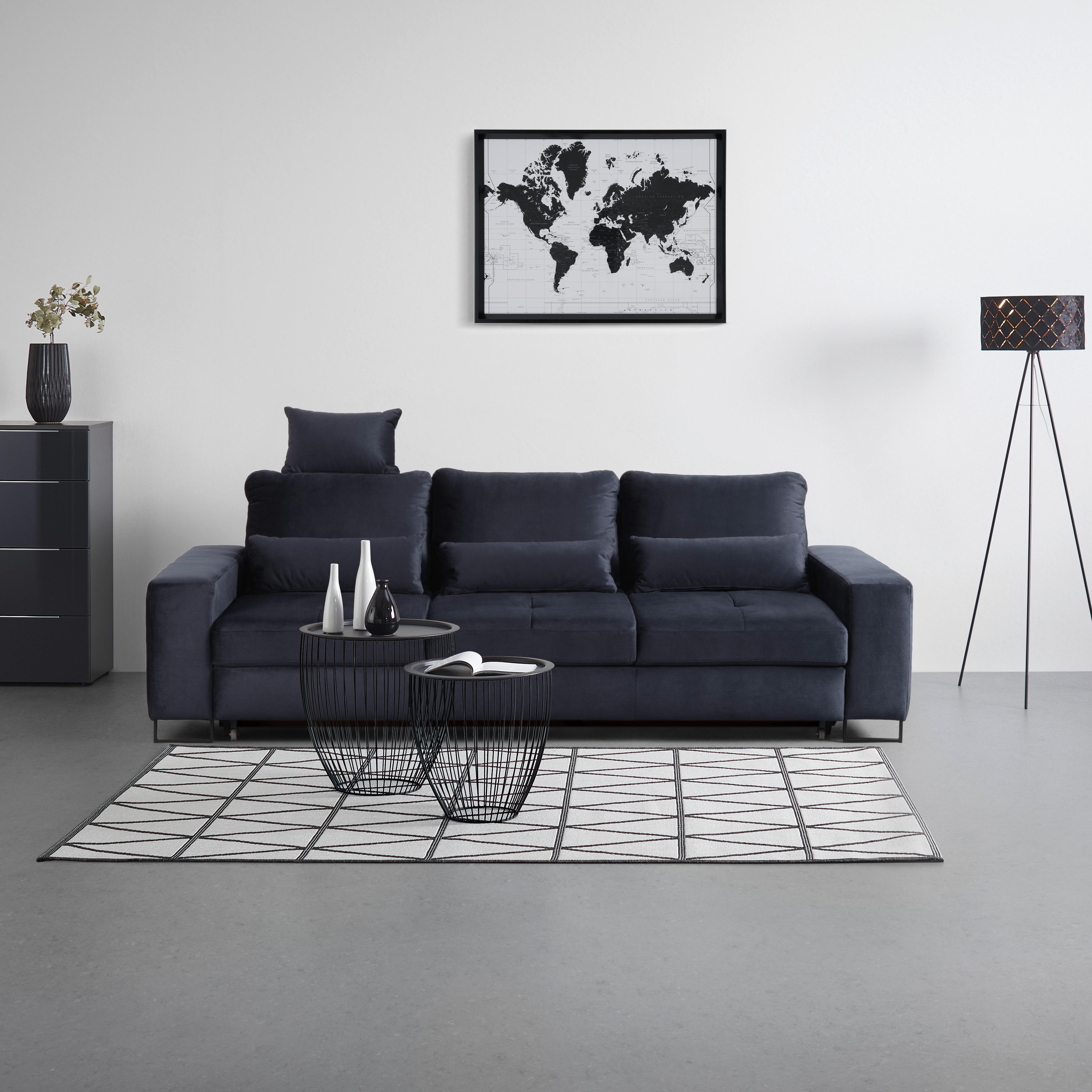 Opěrka hlavy SIMONE, tmavě modrá - tmavě modrá, Moderní, textil (30/47cm) - Mömax