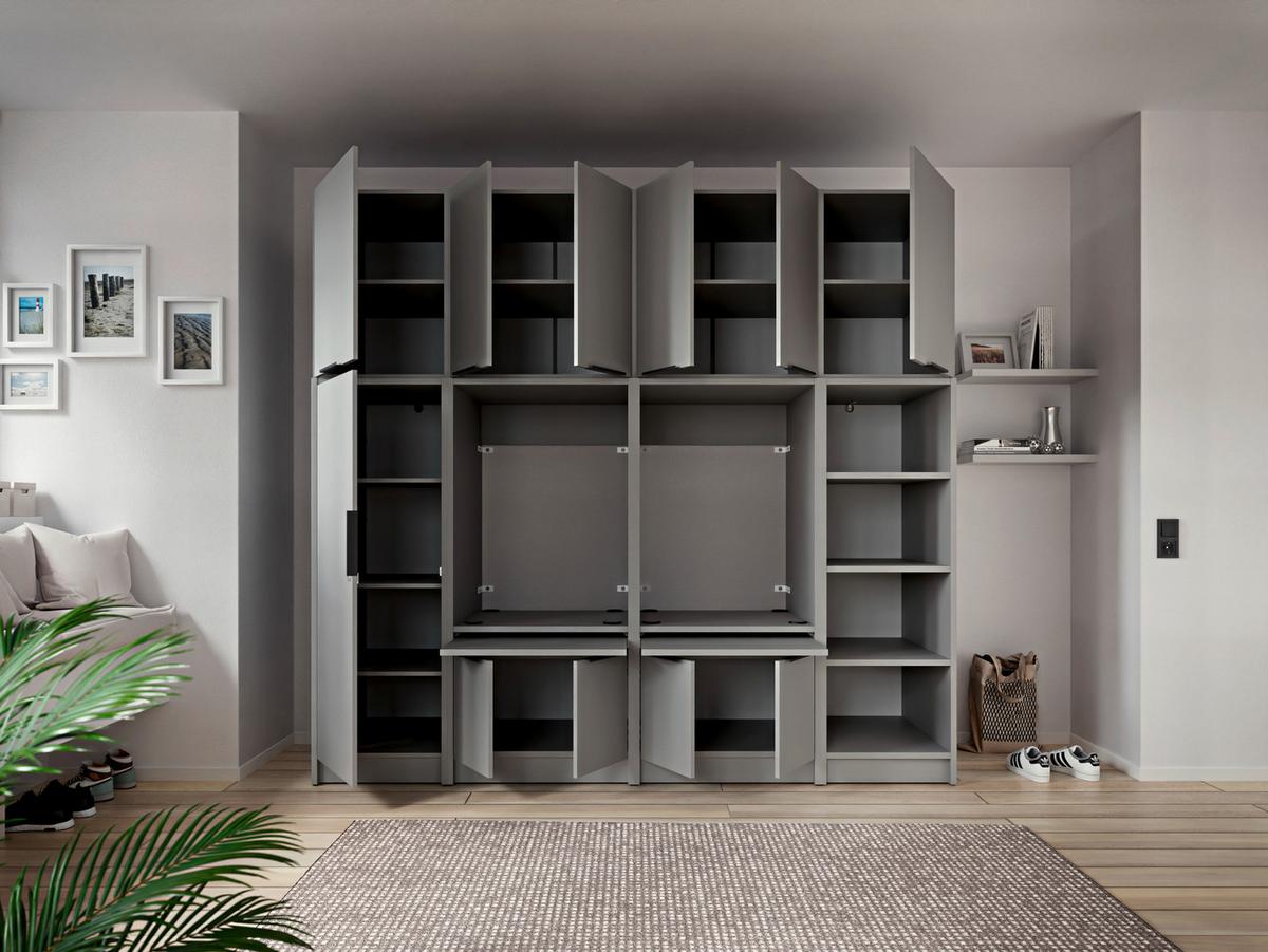 NÁSTAVEC NA SKŘÍŇ TIDY HERO - šedá/černá, Basics, kov/kompozitní dřevo (70/70/68cm) - P & B