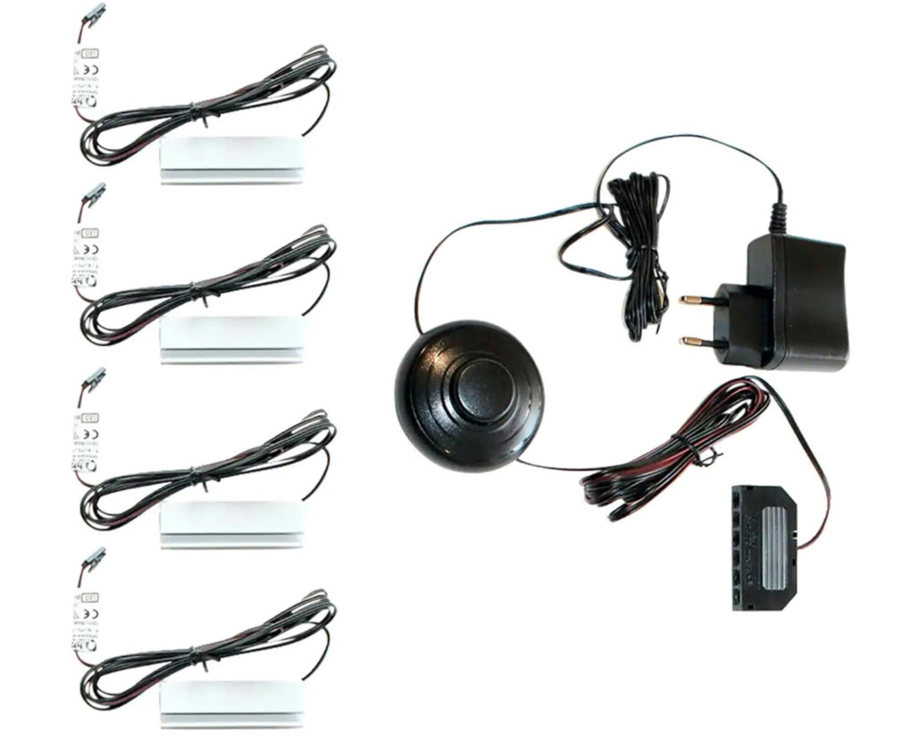 EINLEGEBODENBELEUCHTUNGS-SET GLASBODENCLIP - Transparent, KONVENTIONELL, Kunststoff (10/5/5cm) - MID.YOU