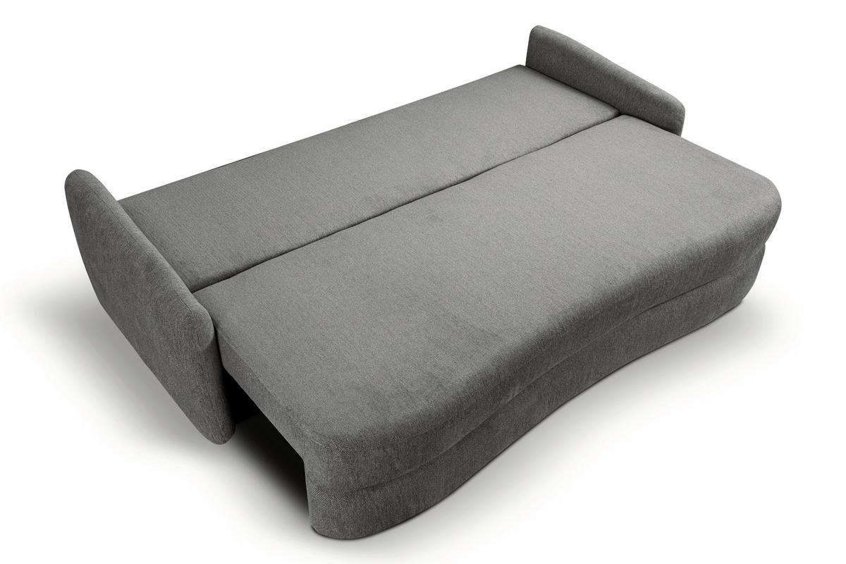 Schlafsofa Diana Grau B: 231cm - Schwarz/Grau, Basics, Holz/Textil (231/93/108cm) - MID.YOU