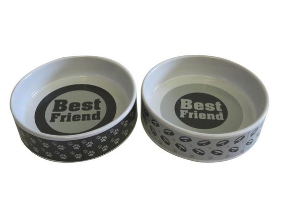 Miska Na Krmení Patty - světle šedá/tmavě šedá, keramika (14/4cm) - Mömax modern living Miska Na Krmení Patty - světle šedá/tmavě šedá, keramika (14/4cm) - Mömax modern living