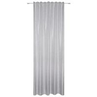 Vorhang mit Schlaufen und Band Natascha 135x245 cm Grau - Grau, ROMANTIK / LANDHAUS, Textil (135/245cm) - James Wood