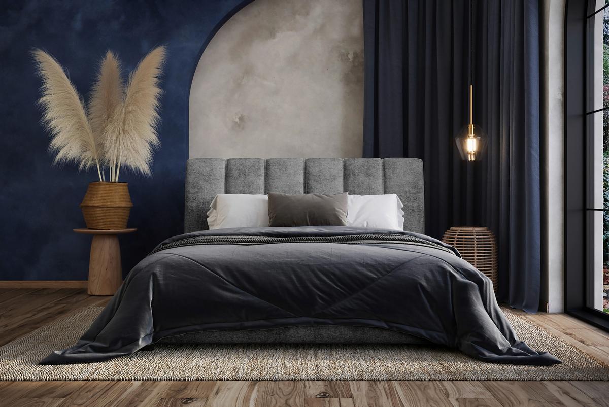Polsterbett mit Bettkasten 140x200 cm Bilbao - Graphitfarben, MODERN, Holz/Holzwerkstoff (140/200cm) - MID.YOU