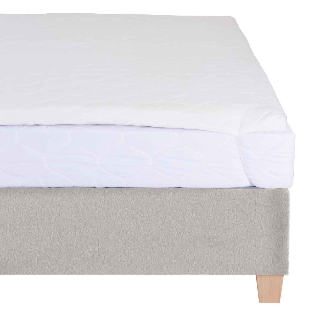Polsterbett mit Bettkasten 140x200 Bellagio Creme - Buchefarben/Creme, KONVENTIONELL, Holz/Textil (140/200cm)