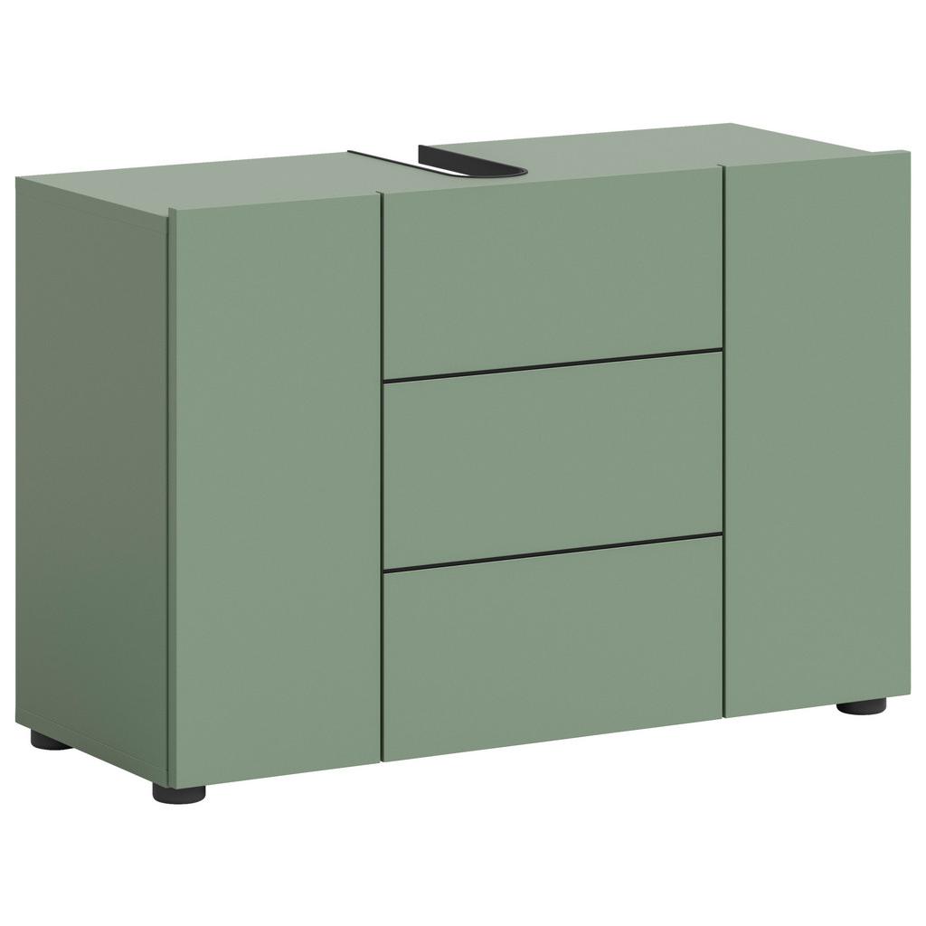 Waschbeckenunterschrank Vira Grün B: 82 Cm
