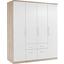Kleiderschrank Wien 181cm - Eichefarben/Weiß, KONVENTIONELL, Holzwerkstoff (181/212/54cm) Kleiderschrank Wien 181cm - Eichefarben/Weiß, KONVENTIONELL, Holzwerkstoff (181/212/54cm)