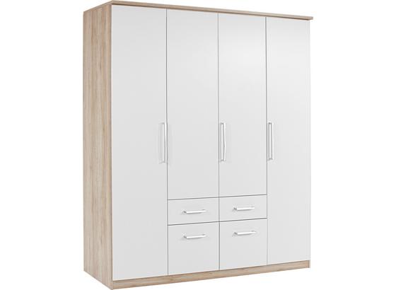 Šatná Skriňa Wien - farby dubu/biela, Konvenčný, kompozitné drevo (181/212/54cm) Šatná Skriňa Wien - farby dubu/biela, Konvenčný, kompozitné drevo (181/212/54cm)