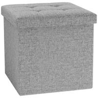 Sitzbox Boxas Hellgrau B: 38 Cm - Hellgrau, Basics, Holzwerkstoff/Kunststoff (38/38/38cm) - MID.YOU